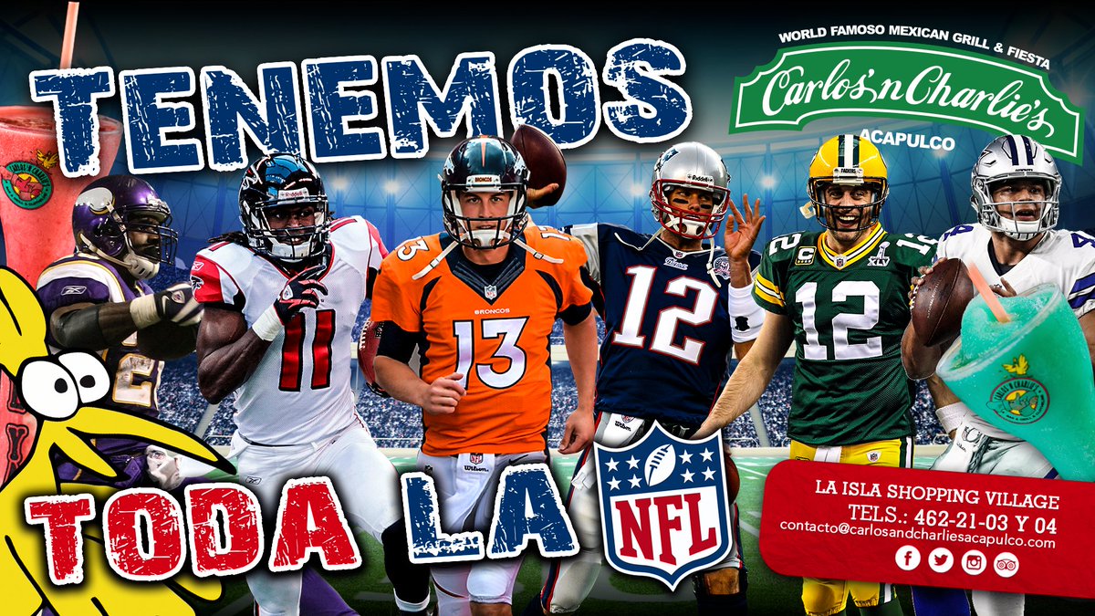 AcaCharlies's tweet photo. ¡Recuerda que tenemos toda la NFL!
#AcaCharlies #NFL https://t.co/J86EP2vYLO