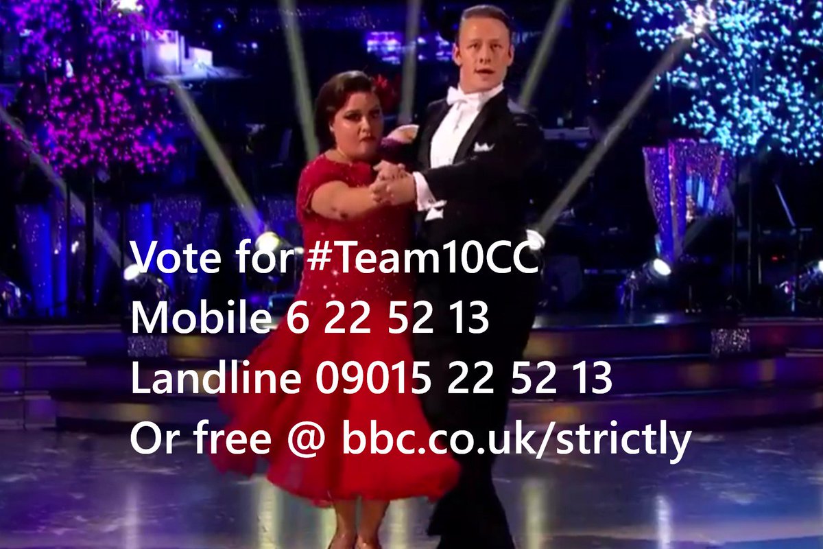 Team10CC's tweet photo. One last push - less than 10 mins left to vote for @SusanCalman & @keviclifton ๐ We want to see #Team10CC in Blackpool ๐๐ป๐บ๐ป #Strictly #scd https://t.co/bMb5PwvwhV