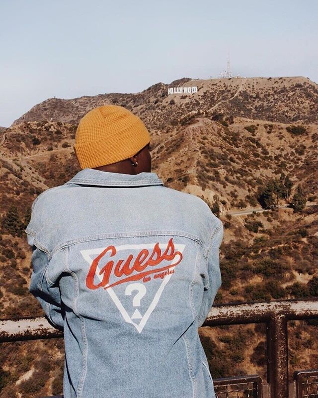 GUESS's tweet photo. The #GUESS1981 Oversized Denim Jacket 🔻 Available exclusively at @UrbanOutfitters https://t.co/EpqZhPozcM https://t.co/MHxfTrBzLC