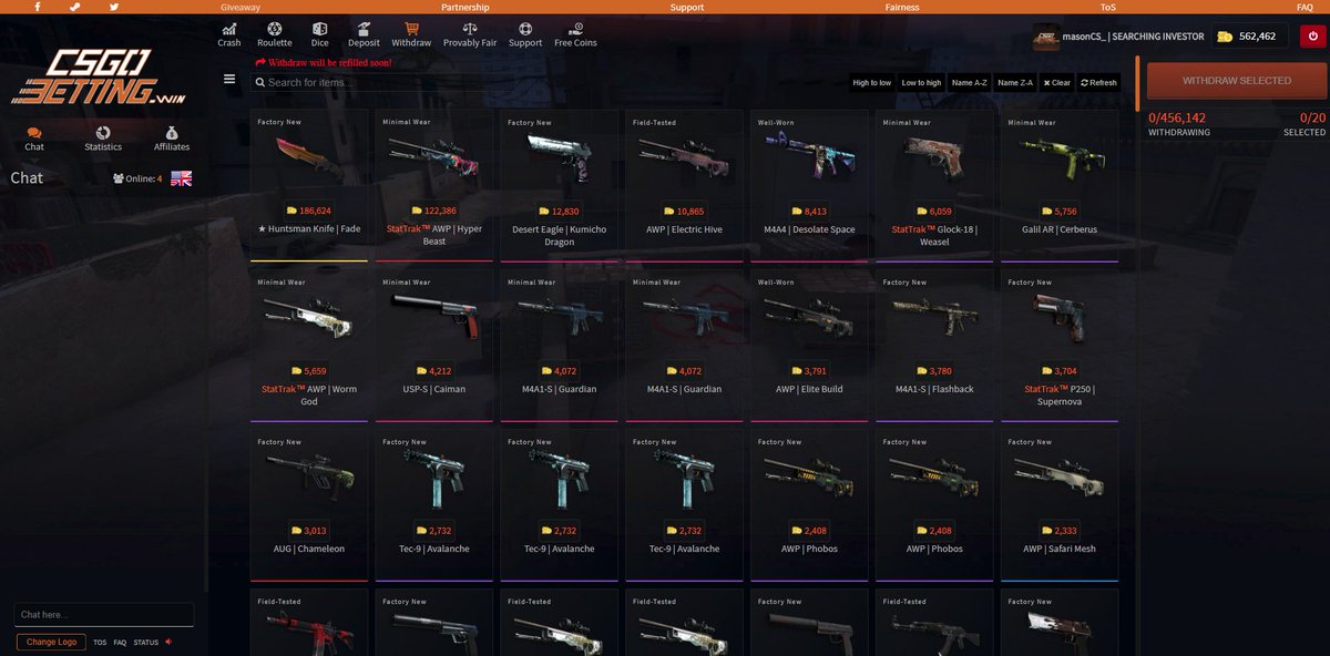 CSGOBettingOG's tweet image. Withdraw got refilled &amp;amp; it will get more refill soon, enjoy! &amp;lt;3

Visit CSGOBetting.win