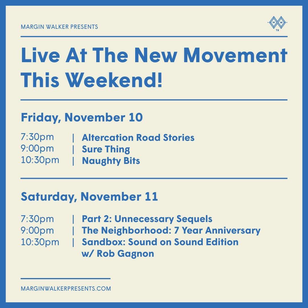 .@MarginWalkerTX's weekend of rescheduled SOS shows continues!

Get tickets @ soundonsoundfest.com See you soon. 💝