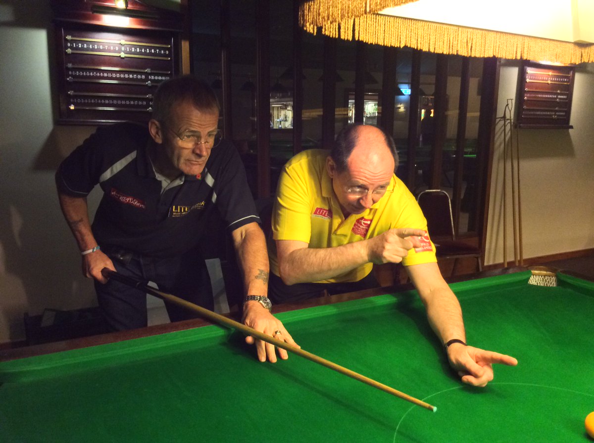 WorldBilliards's tweet photo. A successful #WorldBilliards Coaching Workshop today in Cambridge. Thanks to coaches @PhillWelham, John Inverarity &amp; Trevor Thorn and to the club for providing the facilities.
#GrowingTheGame https://t.co/QC6VzdSS9E