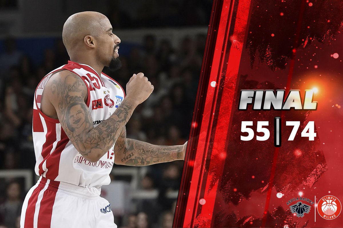 OlimpiaMI1936's tweet photo. L’Olimpia torna in campo dopo 48 ore e vince contro Trento. 74-55 #meninred https://t.co/7vBNbj631s