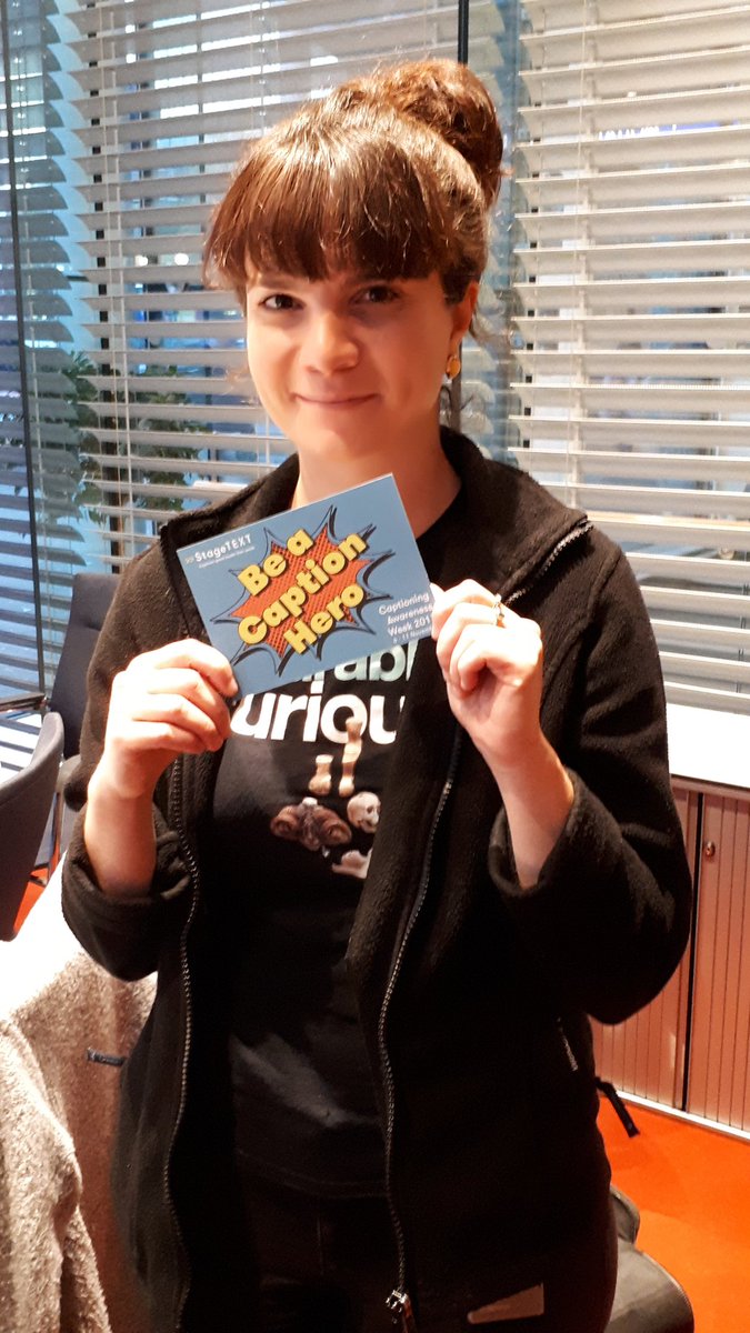 Zoe_Moores's tweet photo. More caption heroes #CaptionHero #CAPaware17 https://t.co/a16tfq7pl8