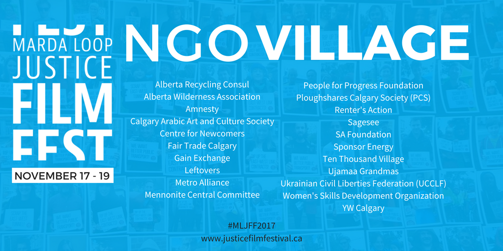 justicefilm's tweet photo. Go beyond the screen and interact with the social issues presented at our NGO Village. Check out our list of exhibitors! #MLJFF2017 #justicefilm #yyc #NGO #MLJFFNGOVillage https://t.co/9gfyW71XqW