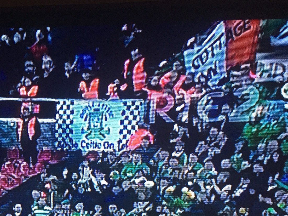 endoni's tweet photo. @BoyleCelticFC look like the flag is being well minded by stewards https://t.co/iJzse6R4C5