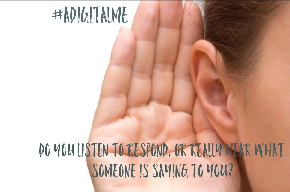_aDigitalMe's tweet photo. Be a good listener. Listen to hear, not to respond. #aDigitalMe https://t.co/Ev28MNtp7Z