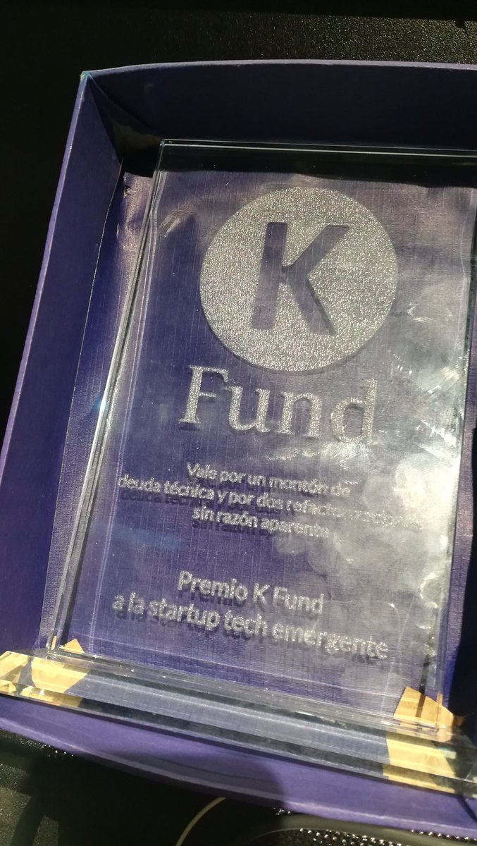 Vaya cierre de #ctosummitmad con el premio de <a href="/Kfundvc/">Kfund</a> a la mejor startup tech emergente que ha sido para <a href="/zapienstribe/">Zapiens</a> 👏👏👏