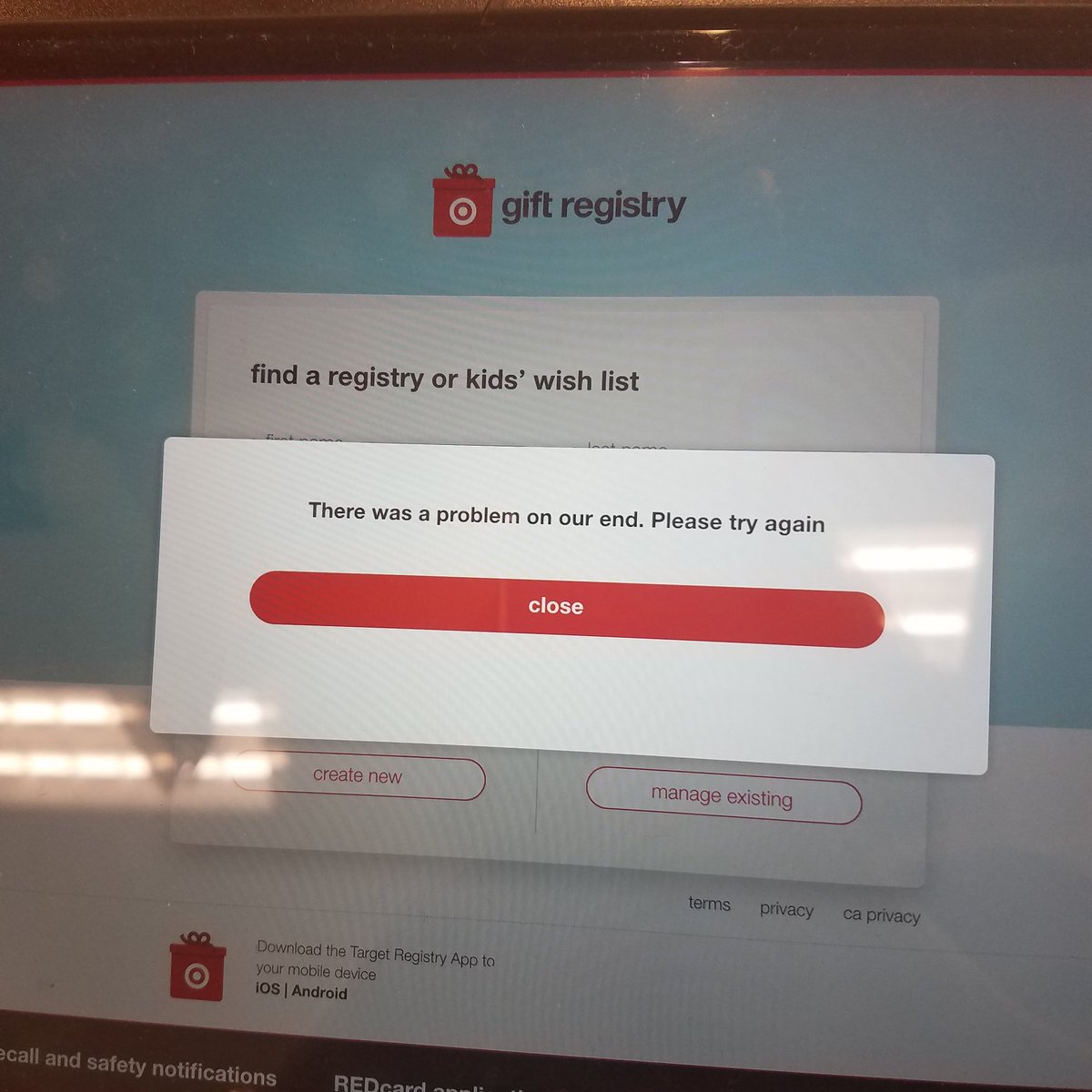 KTotty_Realtor's tweet image. @Target for ONCE I&apos;d be nice for your gift registry to work when needed! With brick&amp;amp;mortors folding like laundry U need to get it right!!
#tryingtohelpyou #youmakingiteasyforAmazon