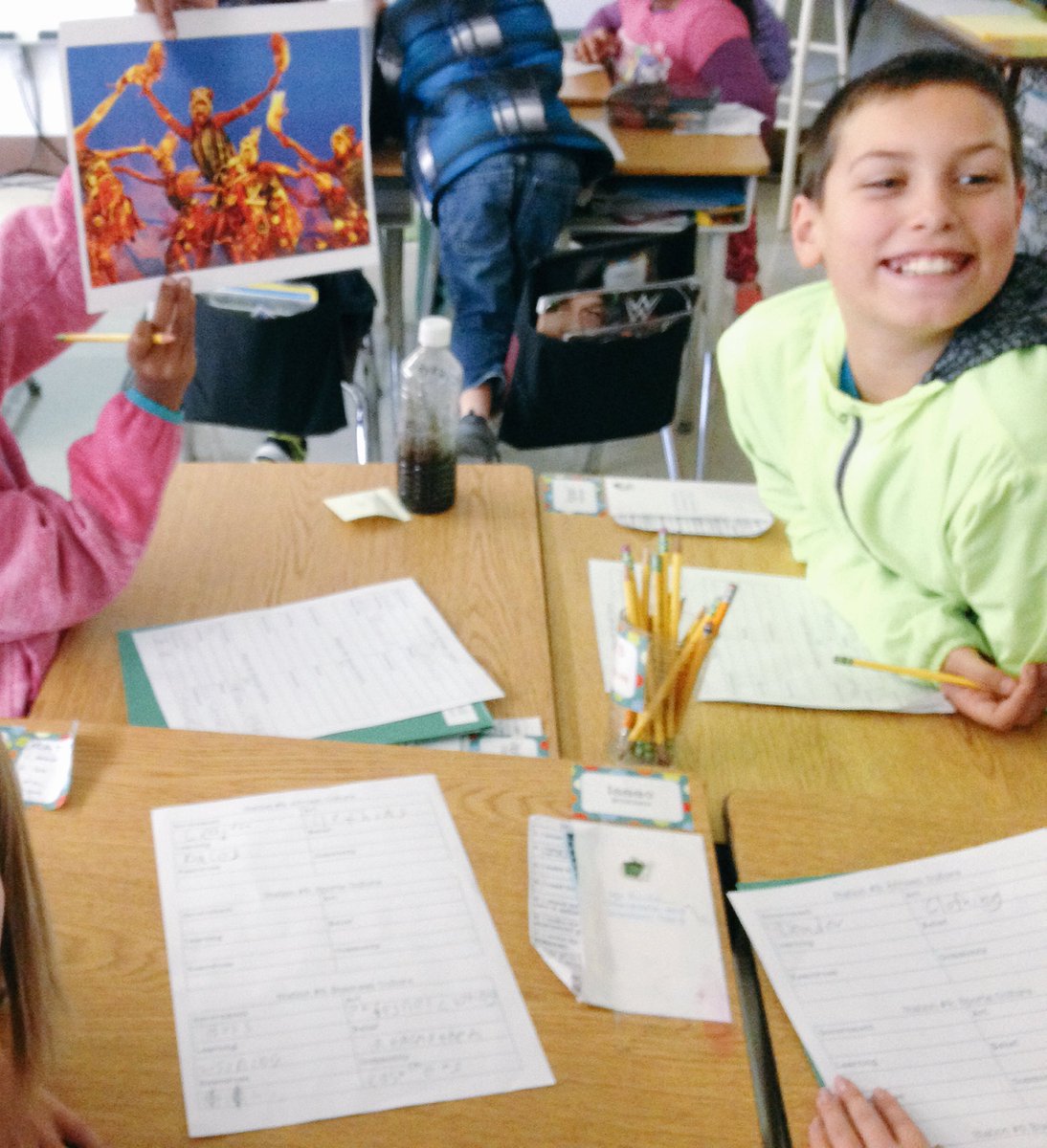 MissWalters3's tweet photo. Are we only part of one culture? No! Students explored the 6 parts of culture by dialoguing about their evidence in different cultures 🌍🌎🌏 https://t.co/J9BjhI5yIM