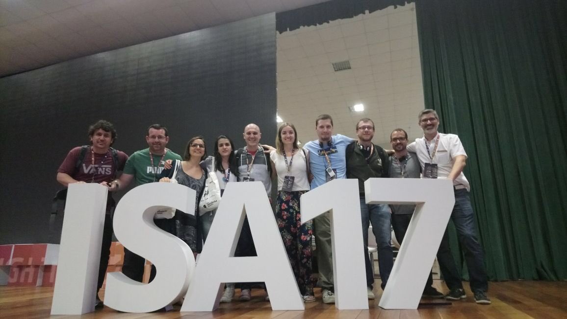 Parte de nuestro equipo (+ dos colegas y amigos) en #ISAFloripa2017 en Florianópolis.