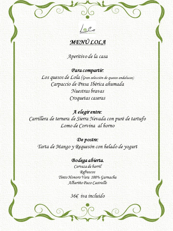 lolagastro's tweet photo. Ya disponibles nuestros Menús de Navidad para grupos. A partir de 6 personas. Reserva mínimo 2 dias de antelación. RESERVAS 686638747/958047576 #LOLA GASTROESPACIO https://t.co/GdZFArhVDn