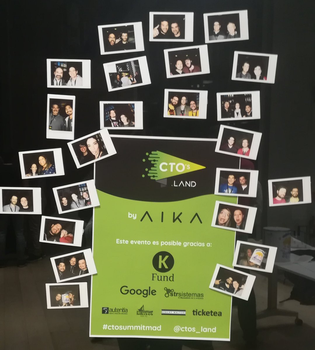 Gracias a <a href="/kfund/">kaden</a> <a href="/GoogleES/">Google España</a>  <a href="/strsistemas/">STR Sistemas</a> <a href="/autentia/">Autentia</a> y <a href="/RobertWaltersPR/">Robert Walters</a> <a href="/ticketea/">ticketea by Eventbrite</a> por haber hecho posible este #ctosummitmad 😍😍👏👏