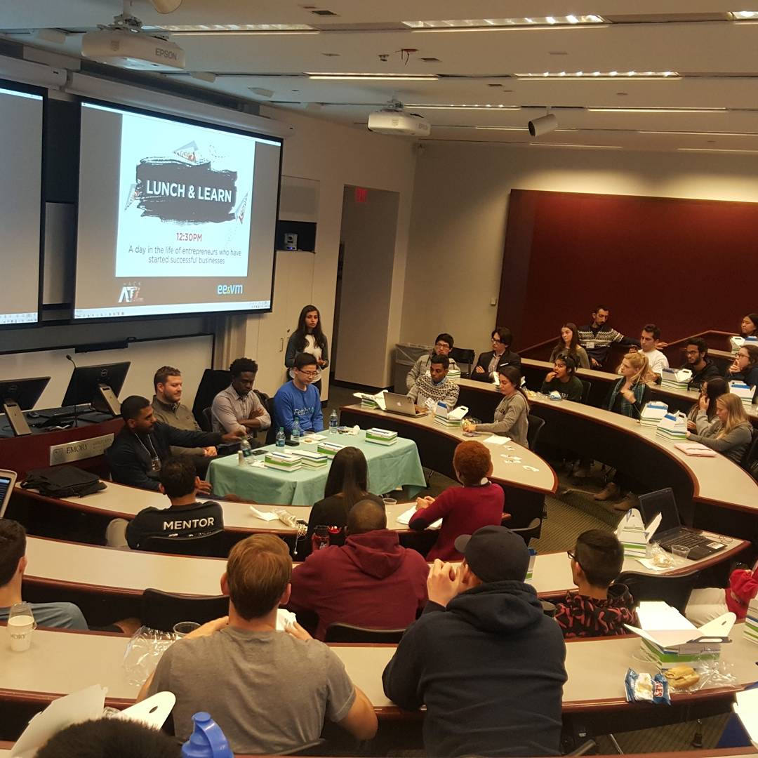 RonyDelgarde's tweet image. Had an honor to serve on Venture Capital panel with Sig Mosley, and Cameron Duncan at the largest Business Hack and #Startup in the Southeast. Huge thanks to @HackATL for having me come speak at @EmoryGoizueta  Business School today. #HackATL #Hackathon  @emoryevm #VentureCapital