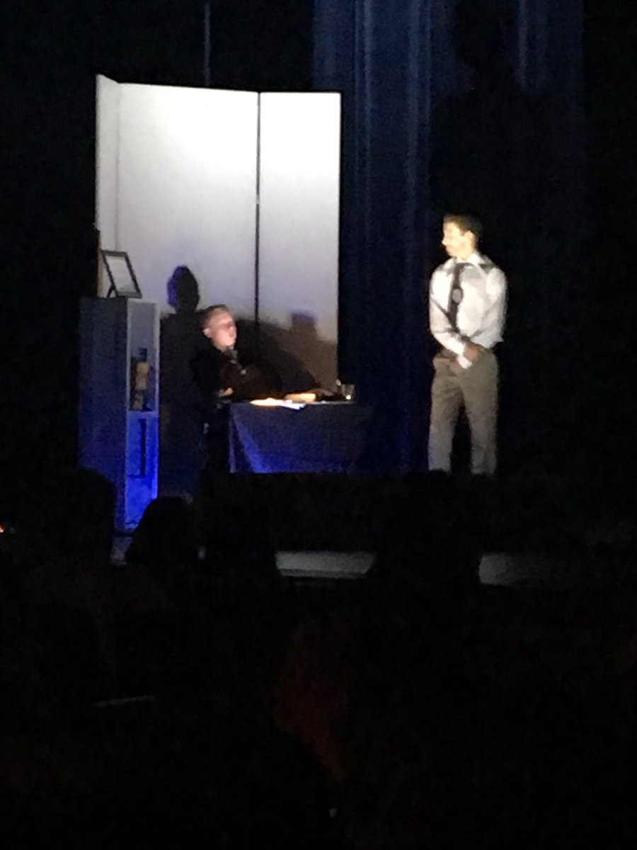 AISDFineArts's tweet photo. "Anybody for Tea" was a big hit for @NolanRyanJH at today's One-Act Play contest! https://t.co/vltY9oWN0g
