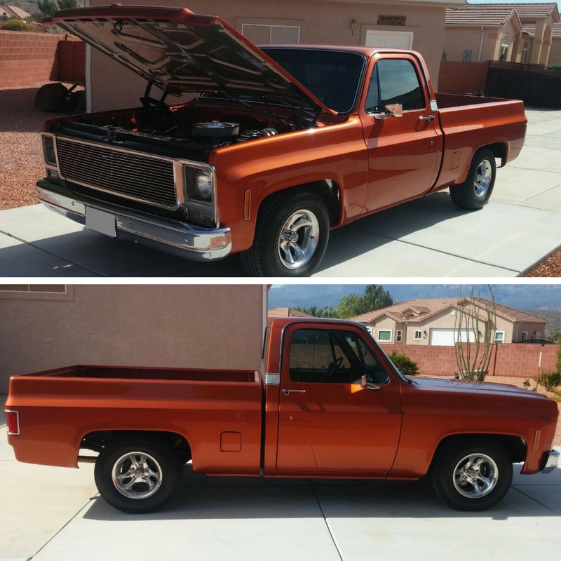 LMCTruck's tweet image. Roy Skidmore purchased his 1979 #Chevy #Silverado four years ago and did a #frameoff restoration.
