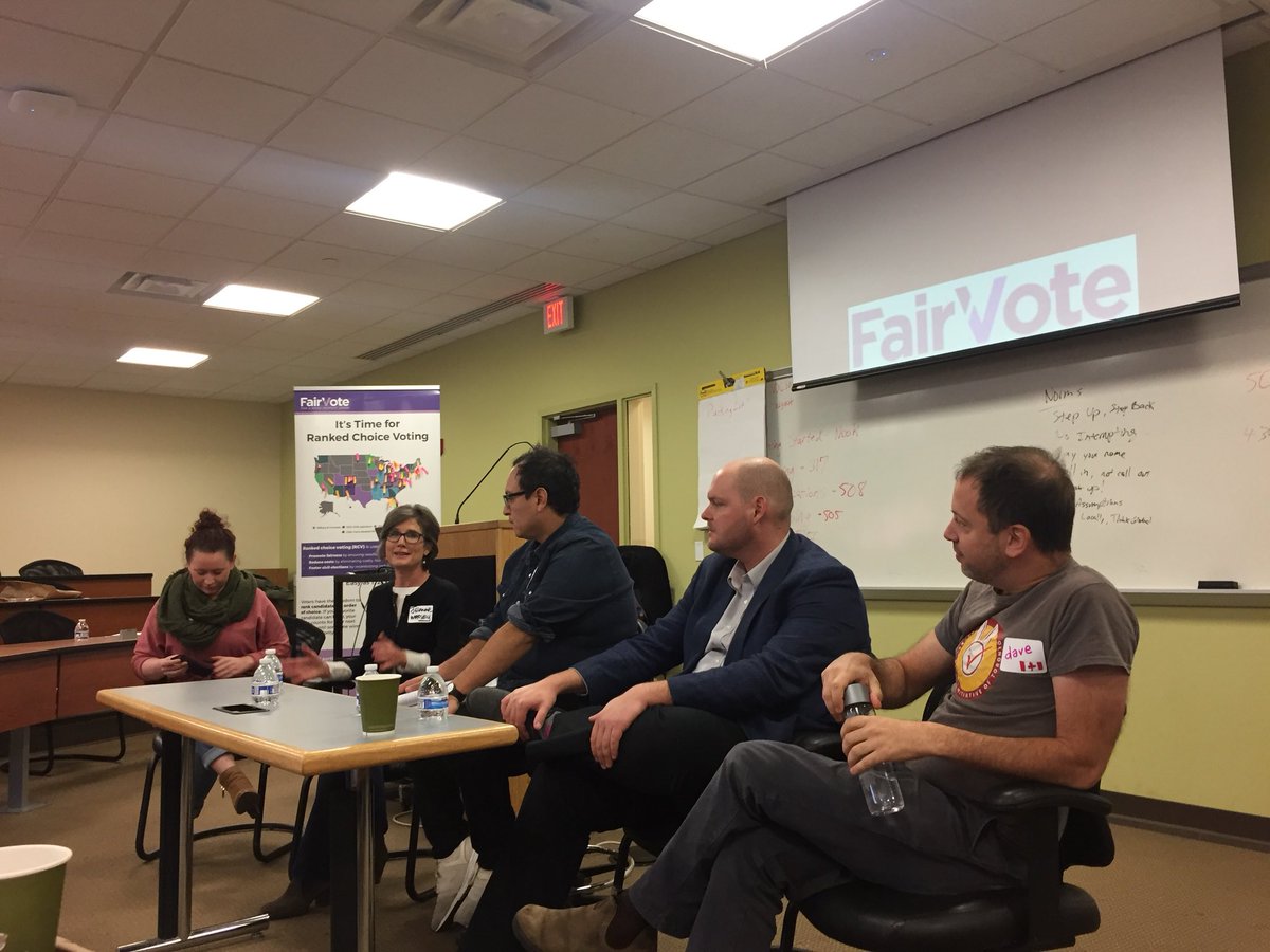 jkmassey's tweet photo. So much fun sharing, learning & mingling for a better democracy! A shoutout to the incredible work of the @fairvote, FV state and Canadian #RCV teams! #FVSummit17 https://t.co/pvzK5fhicN