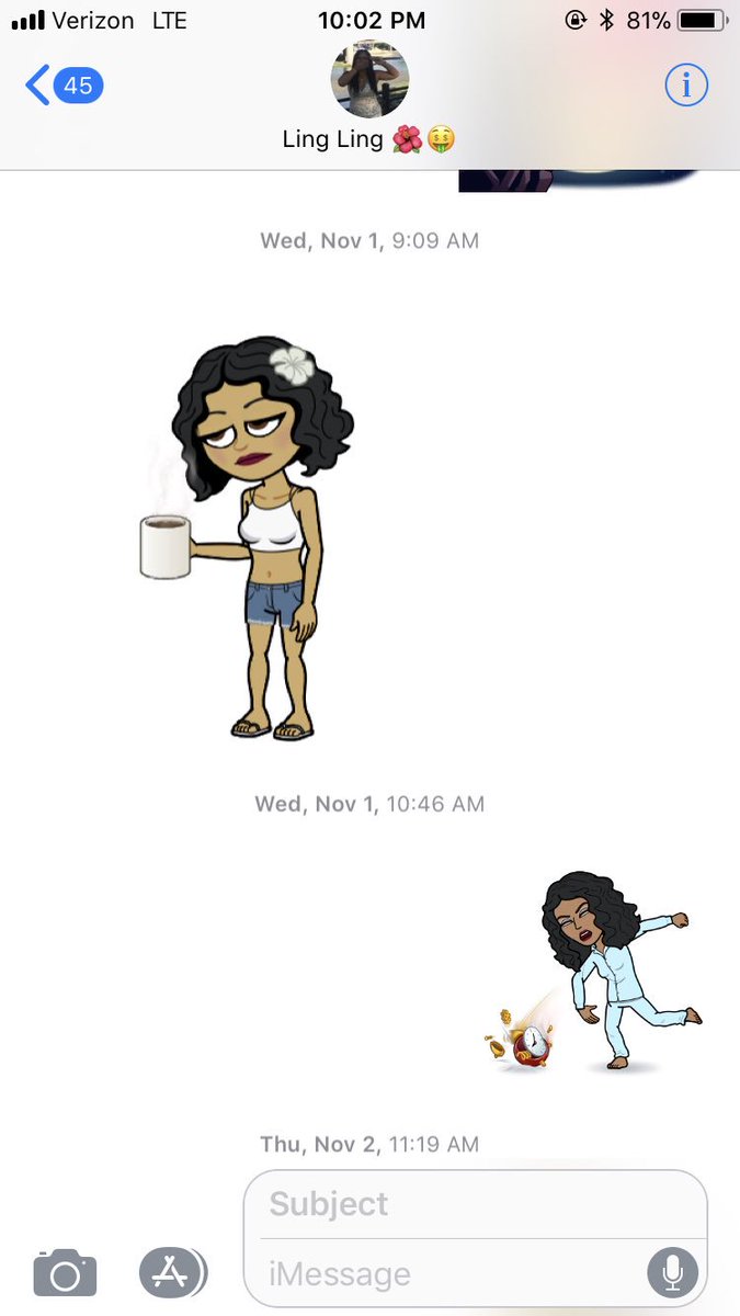 Pastramee's tweet photo. Everyday I️ wake up to a Bitmoji from Katelyn telling me goodmorning 💜 https://t.co/ixqqNUuCMK