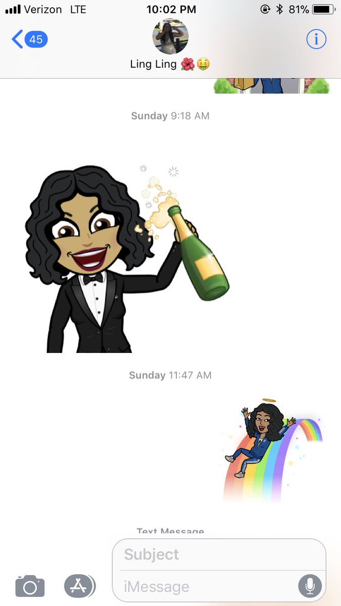 Pastramee's tweet photo. Everyday I️ wake up to a Bitmoji from Katelyn telling me goodmorning 💜 https://t.co/ixqqNUuCMK