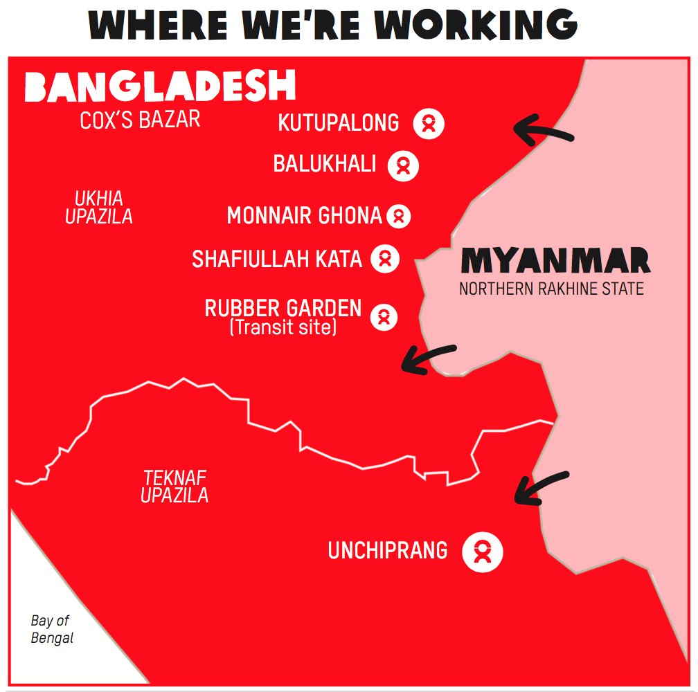 Oxfam's tweet photo. We've helped 185,000 #Rohingya #refugees with clean water, hygiene &amp; sanitation, food &amp; other essential supplies: https://t.co/2P1196CGK8 https://t.co/uH2mbTM6Io