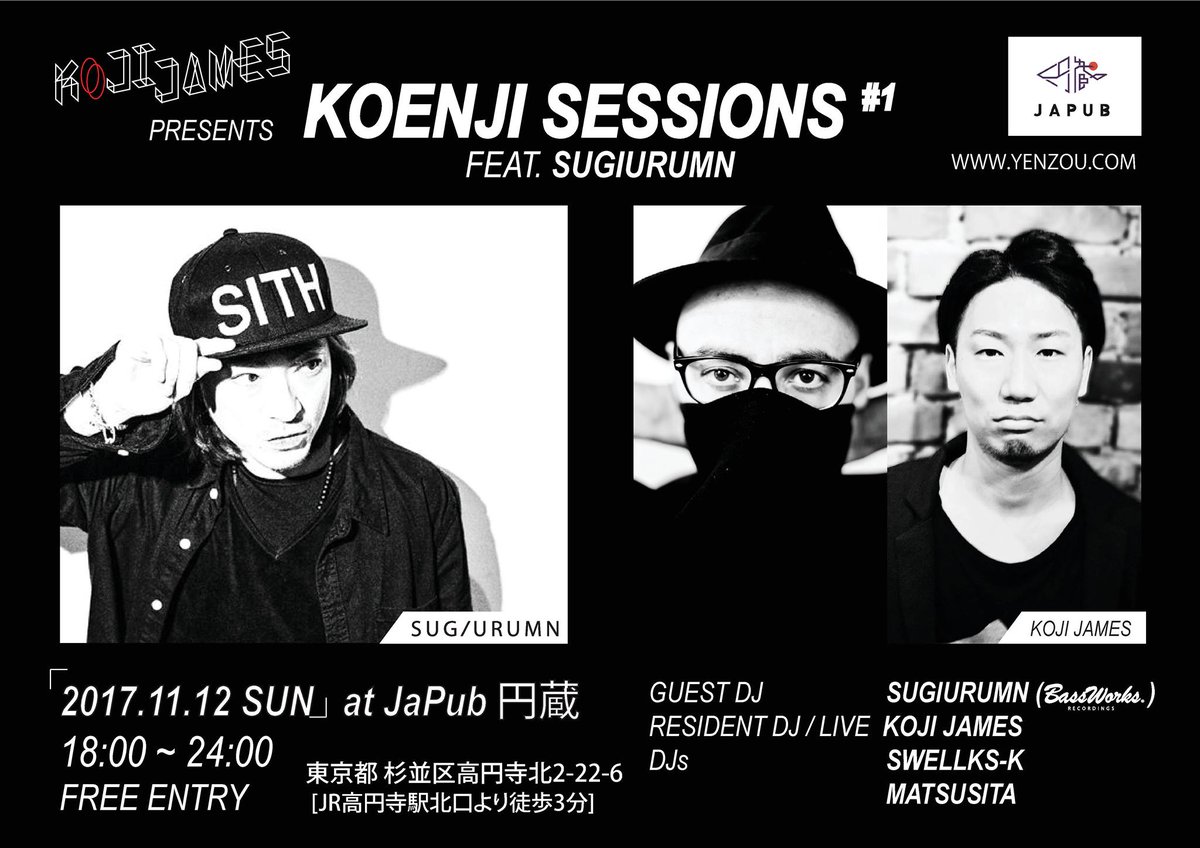 JAXXDAFISHWORKS's tweet photo. 今日は久々に @SUGIURUMN に会いに高円寺へ🚃 楽しみだわ、普通に🔥

https://t.co/HPh2uPRW3p by @Koji_James https://t.co/FqN7SgicTv