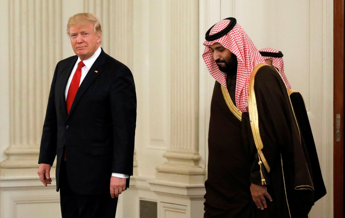 NezamMahdawi's tweet photo. للتذكير: في ماي�� 2015 وصف ترامب، السعودية بـ"البقرة الحلوب" معتبرا أنها ذهب ودولارات بحسب الطلب الامريكي، وطالب السعودية بدفع ثلاثة أرباع ثروته كبدل عن الحماية التي تقدمها القوات الامريكية. لم يتراجع ترامب وجاءه الأمير اللاهث وراء العرش صاغراً دافعاً الجزية ومنبطحاً أمام الصهاينة https://t.co/E0iZdw8MtY