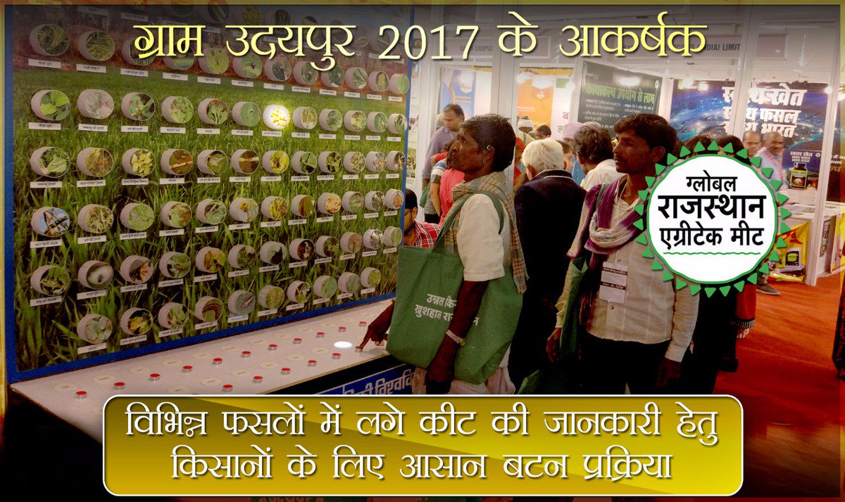 विभिन्न फसलों में लगे कीट की जानकारी हेतु किसानों के लिए आसान बटन प्रकिया । #GRAMUdaipur #GramRajasthan #TeamGram