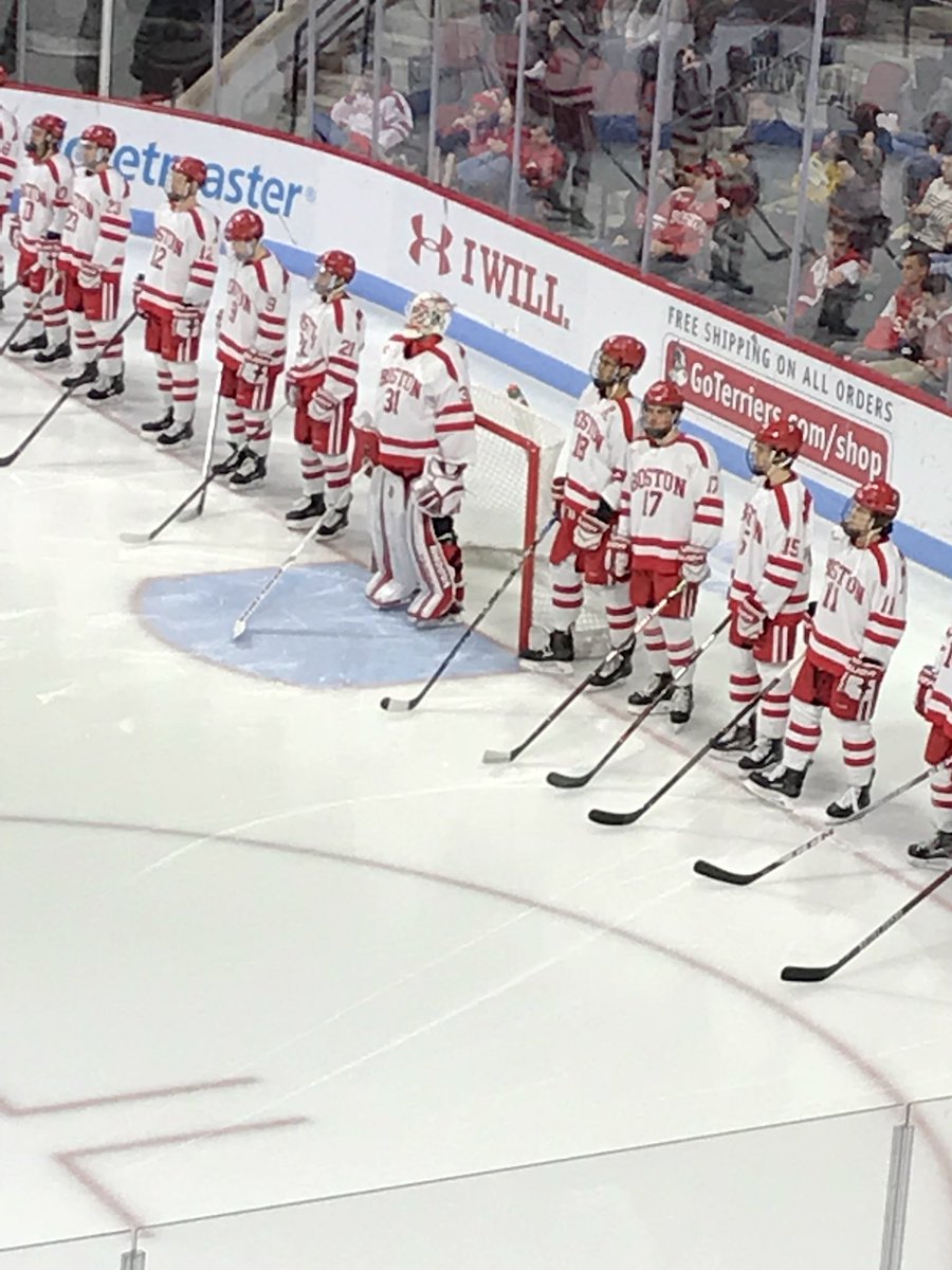riesd19's tweet photo. So happy for @BrooksHockey alum @Prawdzilla_31 4-0 shutout in his first career @TerrierHockey start! Such a resilient and committed kid. https://t.co/Au9GyEVNF2