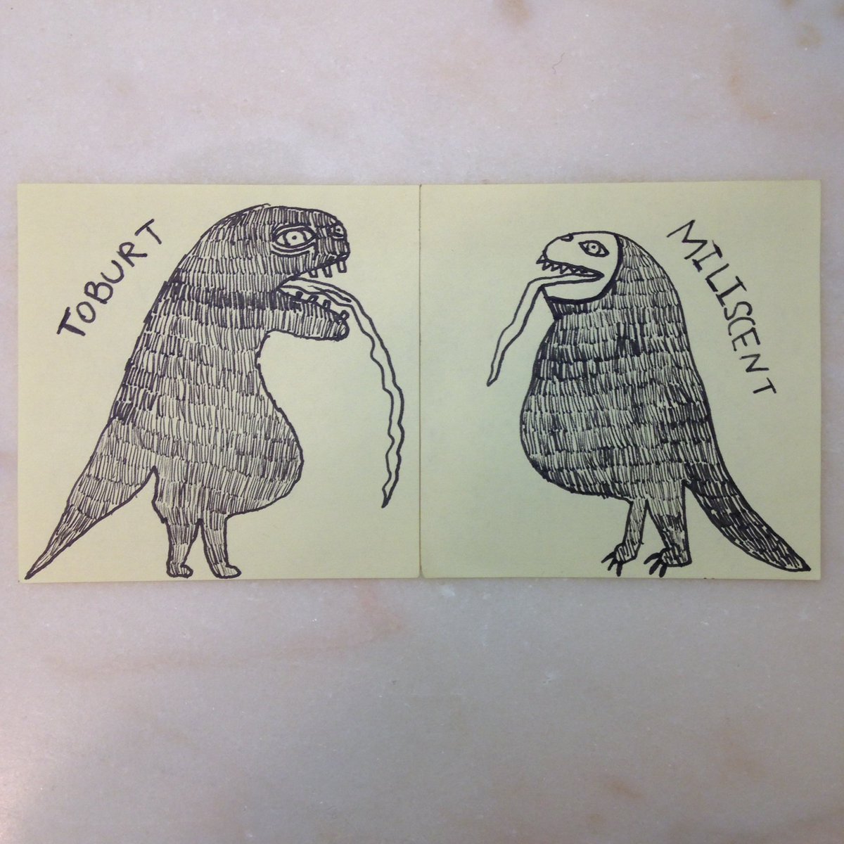 theroachtown's tweet image. miliscent has a crush on toburt. he has no idea.