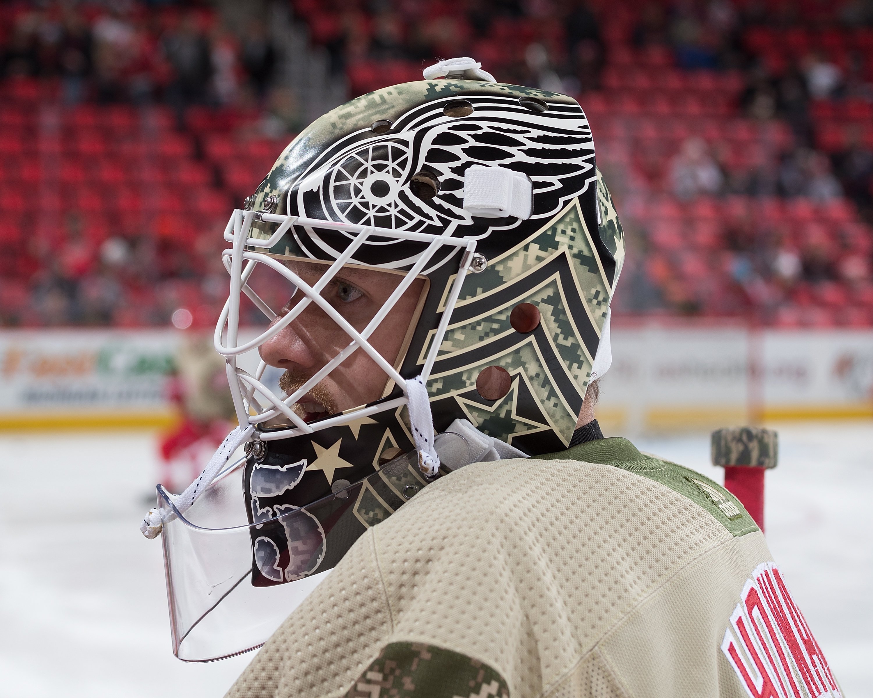 Detroit Red Wings on X: The Wings will rock these camo jerseys for warmups  on 11/7, then auction them off for Help For Our Disabled Troops.   / X