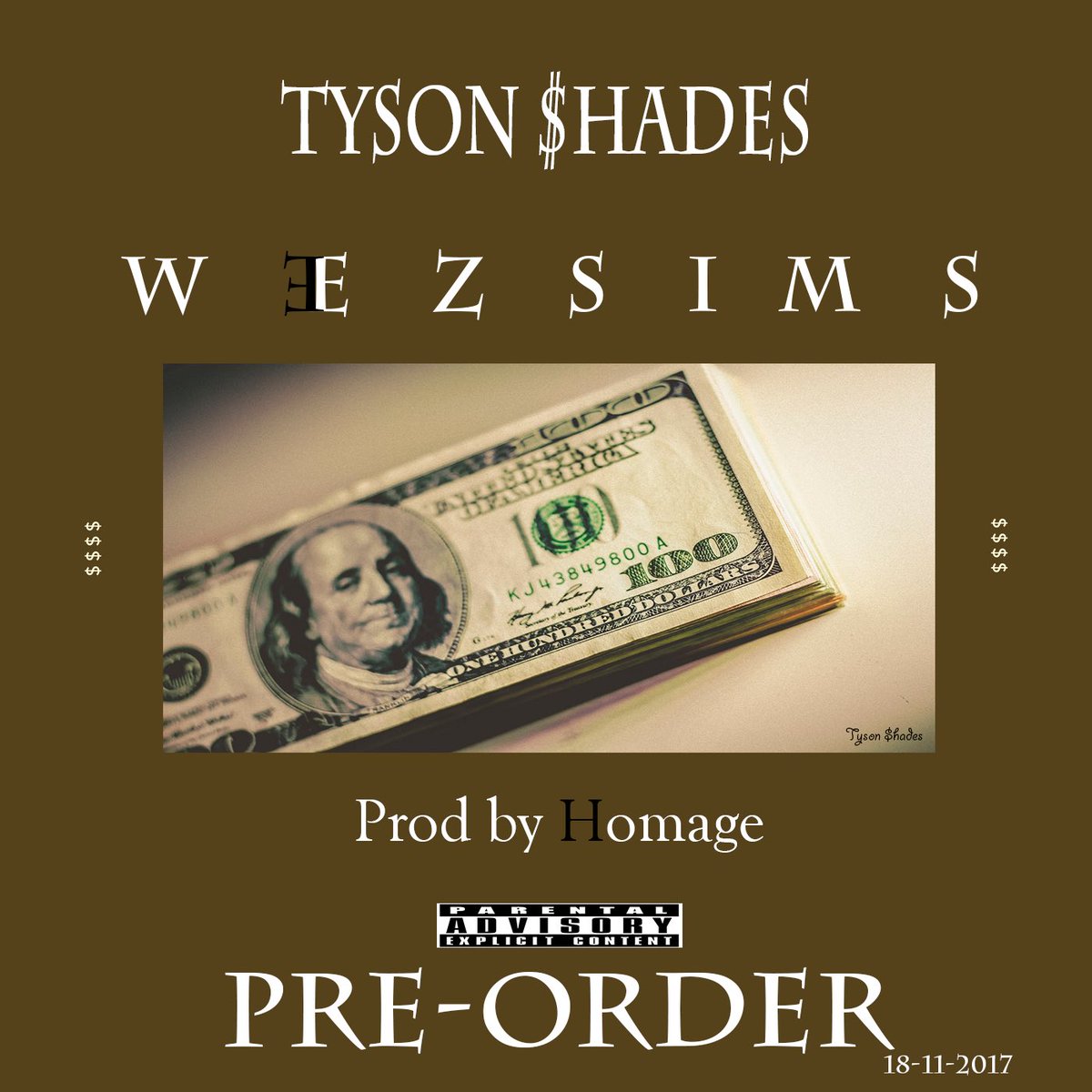 CreamRecorrds's tweet photo. #PreOrder #TYSONSHADES be available on the 18-11-2017 on all platforms #Tidal #Spotify #iTunes #Deezer get your copy https://t.co/LSumrXiJfU