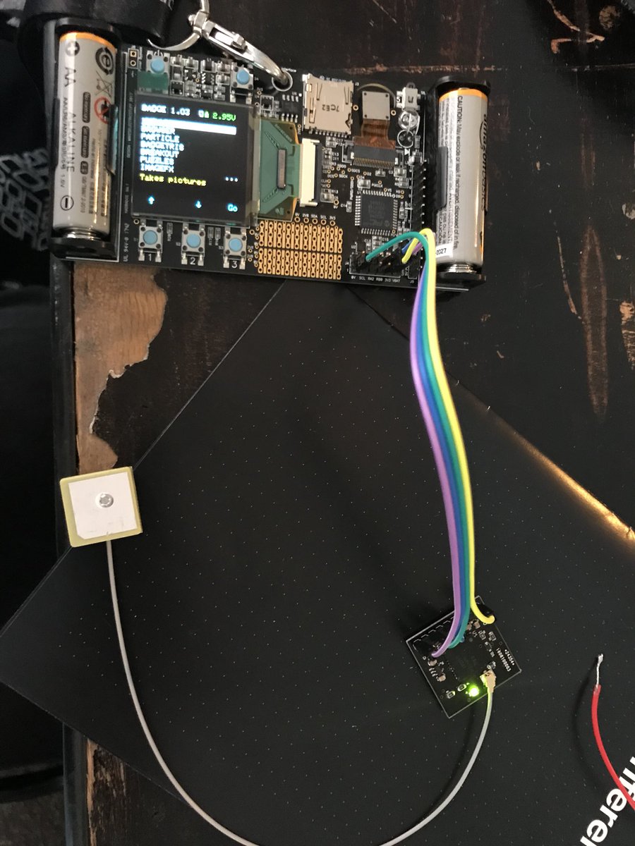 nwsayer's tweet image. The hardware portion of my Hackaday badge hack is complete. #EasyPart #SoftwareTime