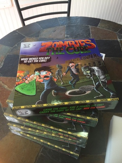 zombiesthecure's tweet photo. So... the prototype came in for Zombies The Cure game..#zombie #boardgames #tabletop #tabletopgames #funboardgames #fungames #games https://t.co/I6uuIpyzFe