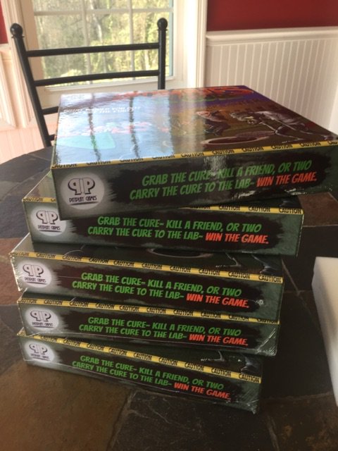 zombiesthecure's tweet photo. So... the prototype came in for Zombies The Cure game..#zombie #boardgames #tabletop #tabletopgames #funboardgames #fungames #games https://t.co/I6uuIpyzFe