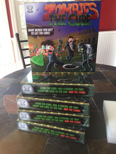 zombiesthecure's tweet photo. So... the prototype came in for Zombies The Cure game..#zombie #boardgames #tabletop #tabletopgames #funboardgames #fungames #games https://t.co/I6uuIpyzFe