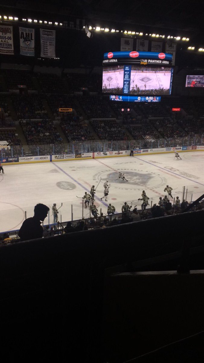 morganbreunig's tweet photo. LETS GO ADS!! Enjoying the game from Section 11 Row 4, Seat 5-10!!! #TweetYourSeat @mkeadmirals @Chilis https://t.co/oOeuxudqYt
