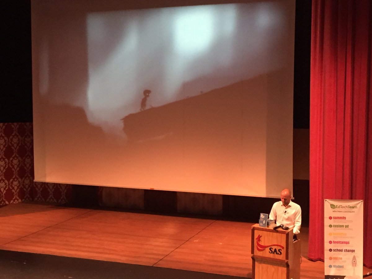 mbrown0425's tweet photo. @brookhouser is NOT playing @LIMBO_GAME during his Keynote! #living #edtechteam #20timeProject #problemsolving #inspo 👏🏼💯 https://t.co/OxChhRPkLc