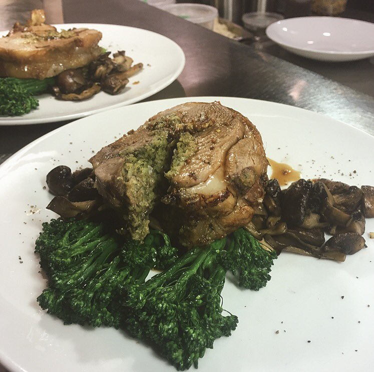 #TonightsFeature Leg of lamb rolled in parsley, with an anchovy and bread crumb filling. #Lamb #Foodie #Burlington