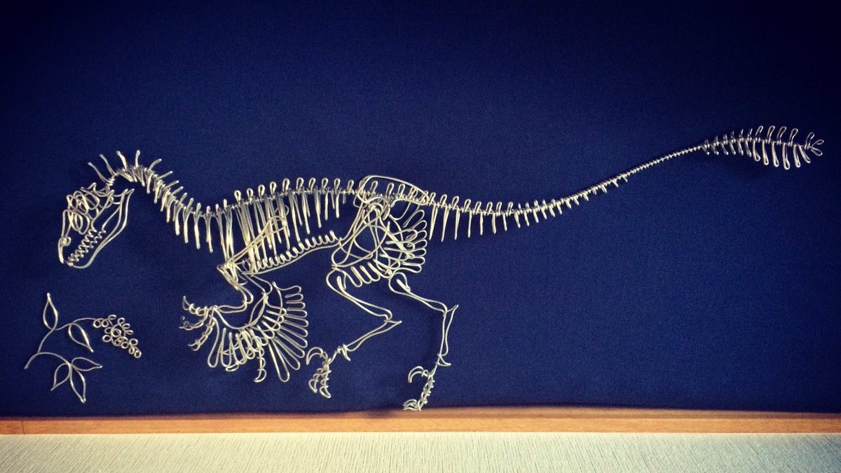 m.m ワイヤーアート JUST BORN days weeks 恐竜 m.m ワイヤーアート