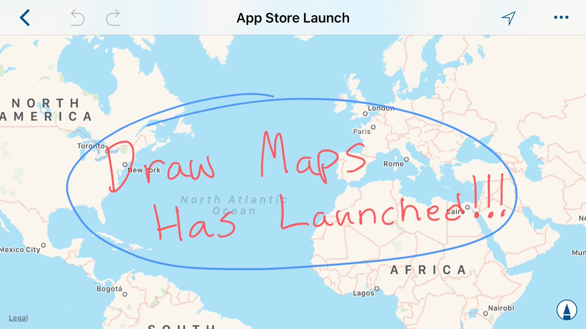 DrawMapsApp's tweet photo. The wait is over!!! Draw Maps available on the App Store now. #AppStore #maps #DrawMaps 

Link: https://t.co/1m9OspCgE6 https://t.co/sr60Kxy0iT