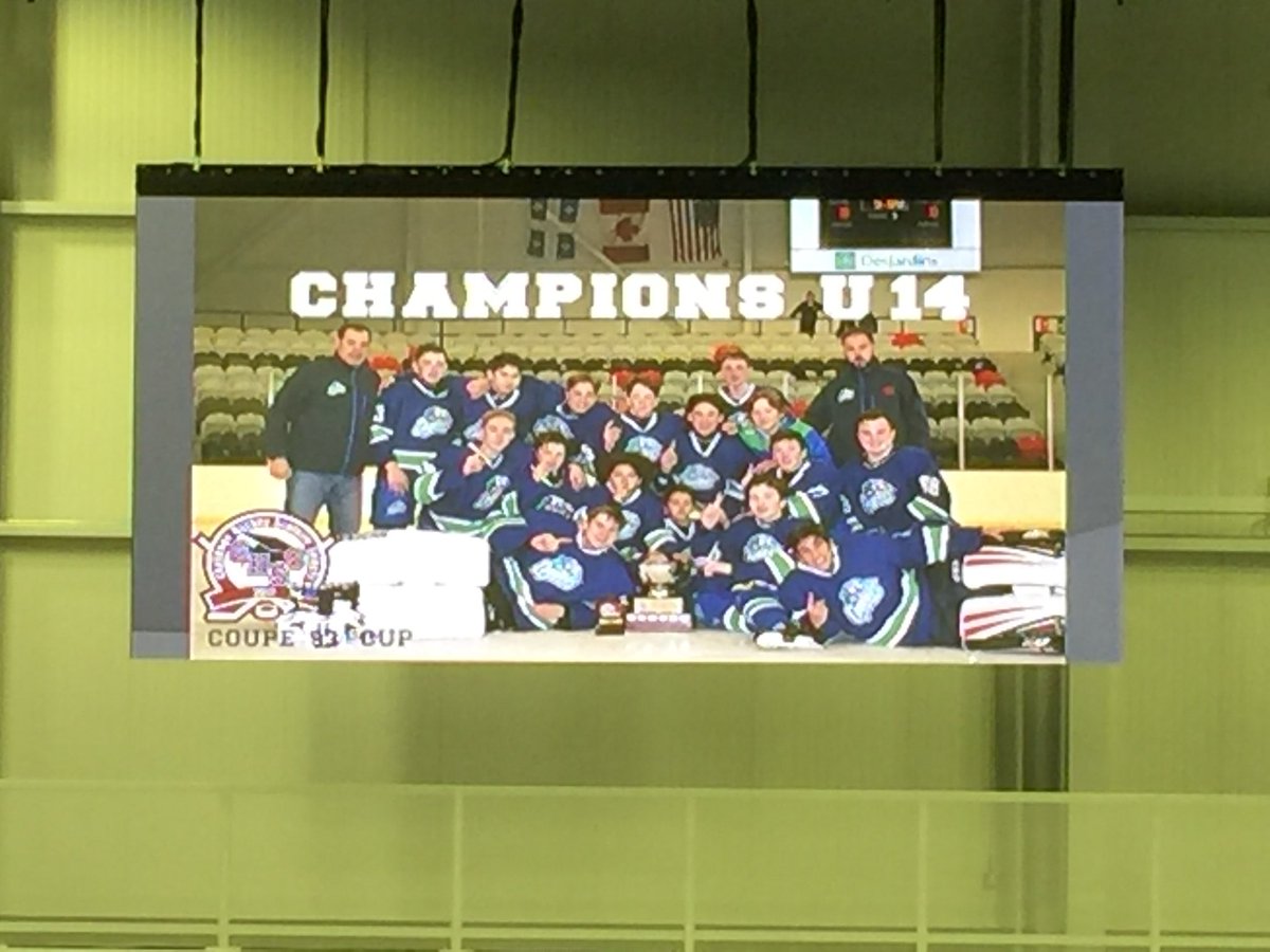 CongratsU14@JrCougarsHockey                          Ulysses Prep Tourney Champs 2-1 OT Gold Medal victory 🏆 Size us up ‼️💍#winnersneverquit