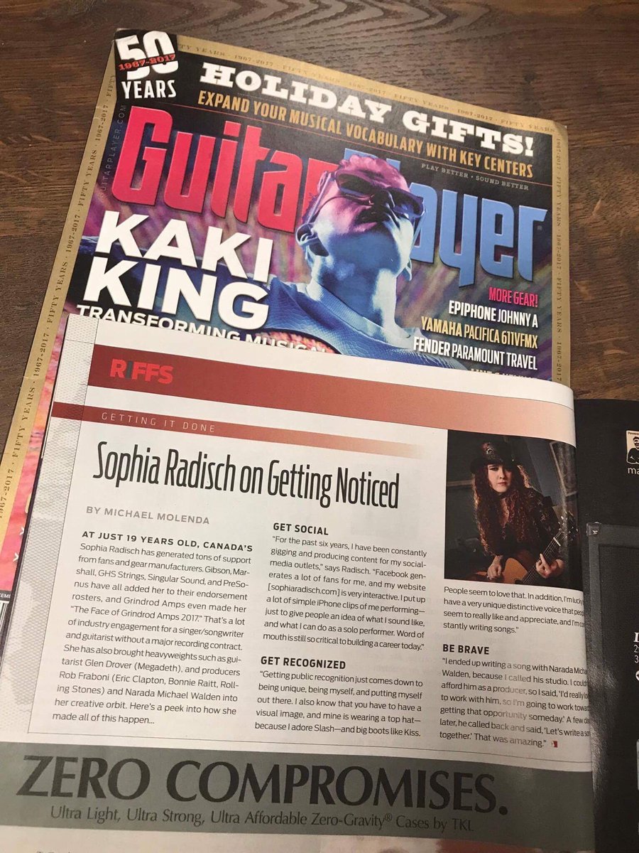 sophiaradisch01's tweet photo. Itโs an absolute privilege to be in the epic and legendary Guitar Player Magazine!!! Iโm forever grateful for your continued support for me and my music, my friends! Love + Light + Endless Respect๐ #guitarplayermagazine #guitarplayer #sorad #redslash #radischcal #sophiaradisch https://t.co/0wiB0nXZQe