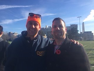 fattaie's tweet photo. 62-17 @QRFC over the Gryphons for the @OUAsport championship. Reminds me of 1995-1997.  We look the same don't we Brett? https://t.co/DZv9NeeNaA