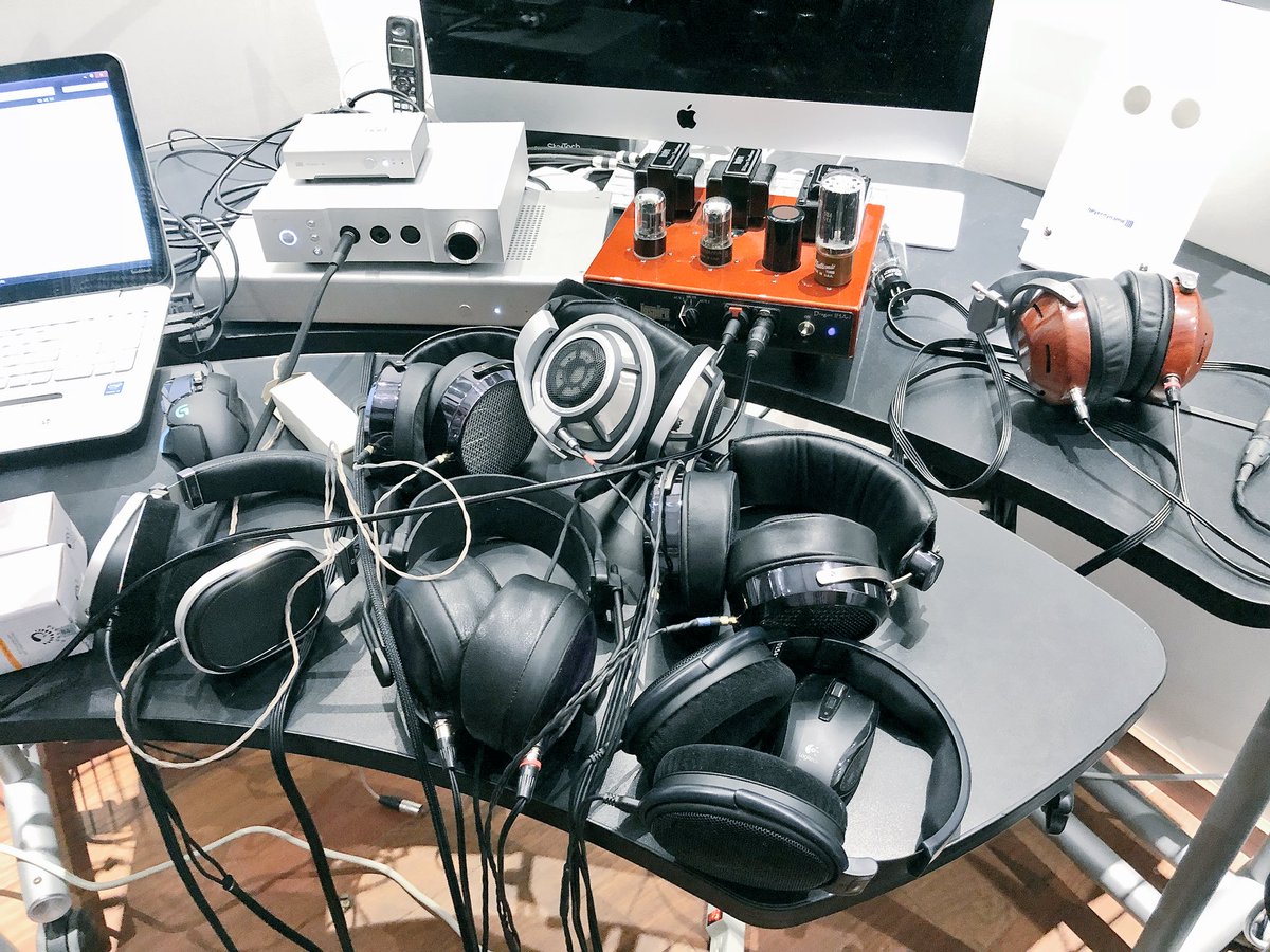 JaredWeissNBA's tweet photo. Thanks to @BlinkHighEnd for an incredible Boston Head-Fi symposium. Swam in a sea of headphone bliss. Even got to demo the latest Eddie Current flagship ampflier, which was transcendent. https://t.co/bC61Rz3SP0