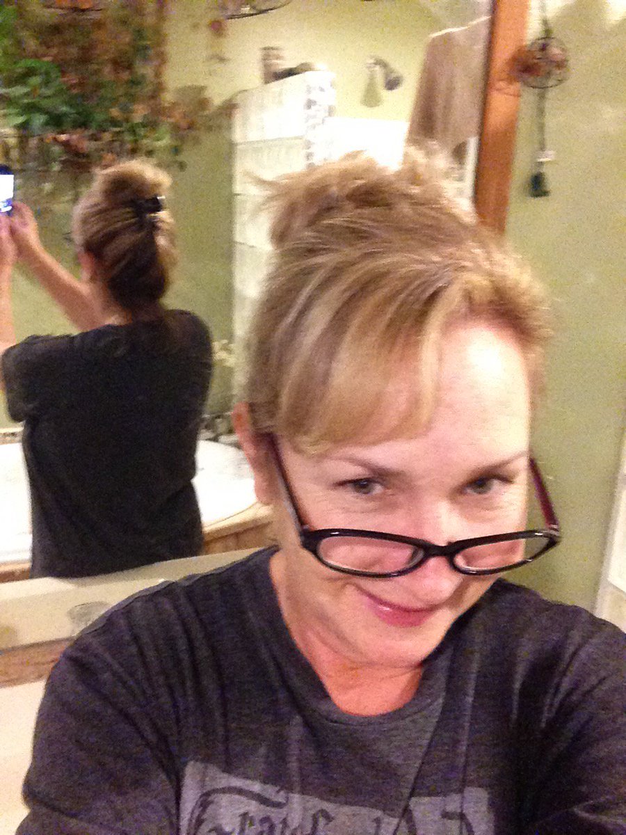 LMEM12's tweet photo. Is my new do worthy of the @LandOLakesLib I am #changingjobs and #changinghair https://t.co/OQl6RnB8LV
