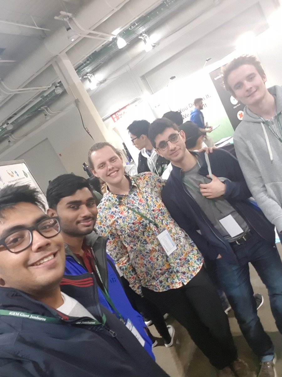 We had one of our collaborators <a href="/iGEM_Lund/">iGEM Team Lund</a> sneak up on us and listen to our poster talk before telling us who they were #igemGJ2017