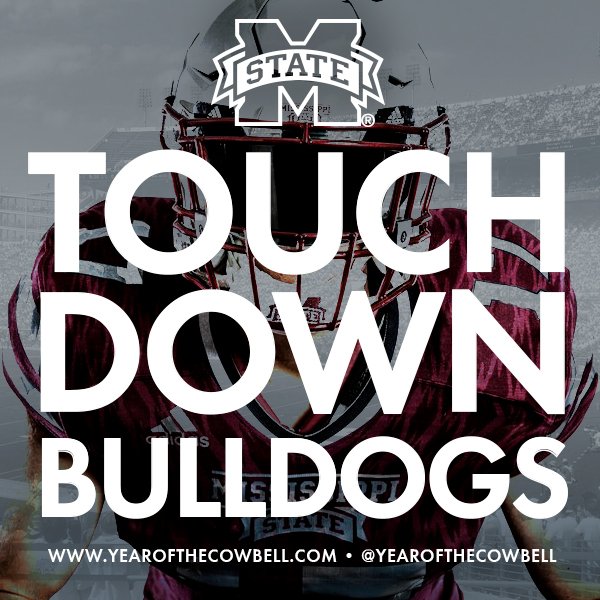 yearofthebell's tweet photo. Touchdown Bulldogs! - #GiveEmHail with the Official Cowbell of Mississippi State Athletics - https://t.co/tXEHv0FSaN - #VeteransDay2017 https://t.co/D6ToxXwoEp
