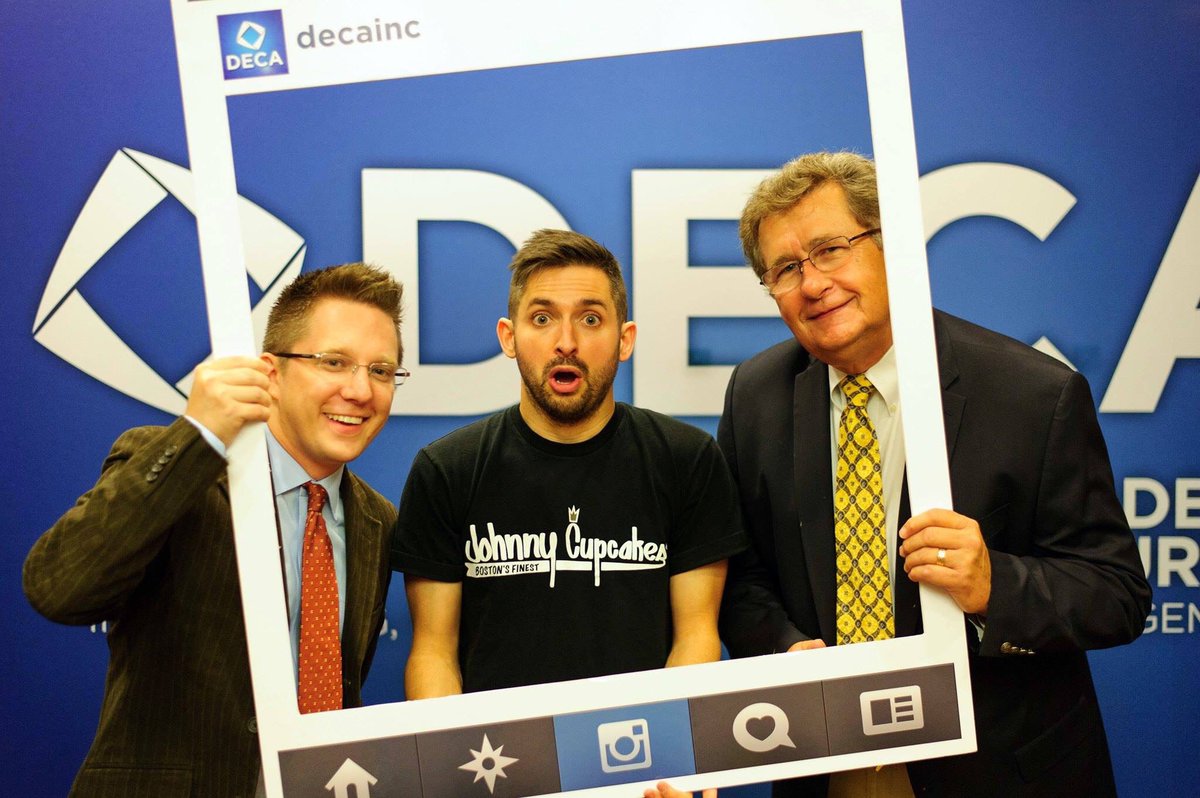 jjarrighinvo's tweet photo. Love this #DECAPowerTrip throwback from #Boston in 2013! ☺️ Can't wait to see @JohnnyCupcakes again in DC this April for @CollegiateDECA's #DECAinDC! 🙌🏻 https://t.co/ZxXFnXSZ0T
