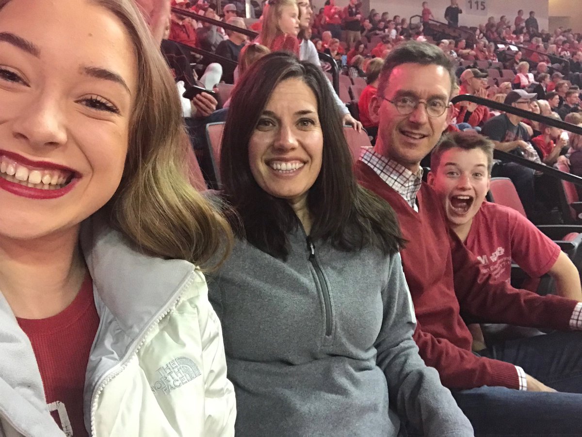 ReverendMother2's tweet photo. #Nebrasketball #Huskers #GBR Family night out! https://t.co/oDaH9krhnj