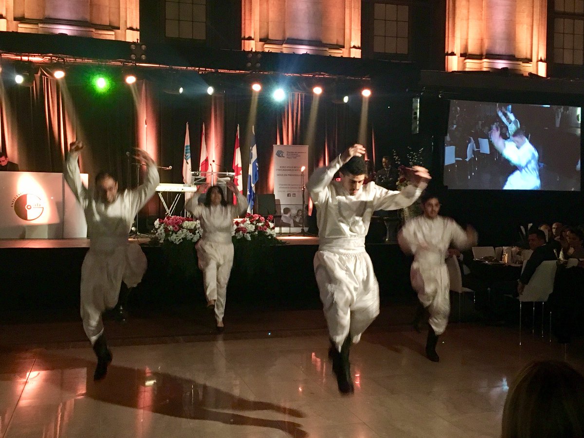 Heurtel's tweet photo. Au 20e gala « Cèdre et Érable » de la Chambre de commerce et d’industrie Canada-Liban (#CCICL) où quatre lauréats québécois d’origine libanaise ont été honorés pour leurs contributions significative à la société québécoise #valorisationdiversité https://t.co/lDXTZuh1E6